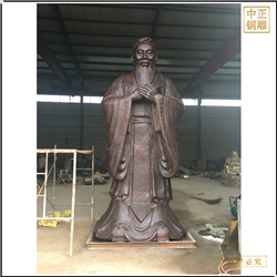 校園孔子教學雕塑擺件
